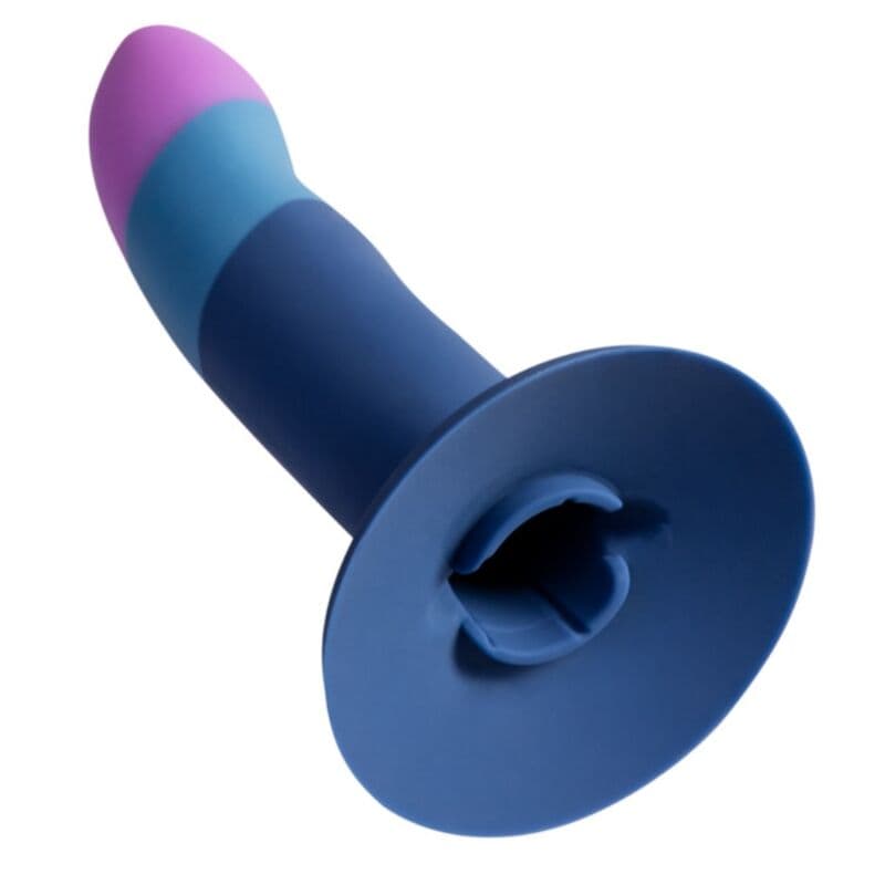ROMP - PICCOLO HARNESS + SILICONE DILDO WITH TRICOLOR SUCTION CUP 14 CM thumb 3