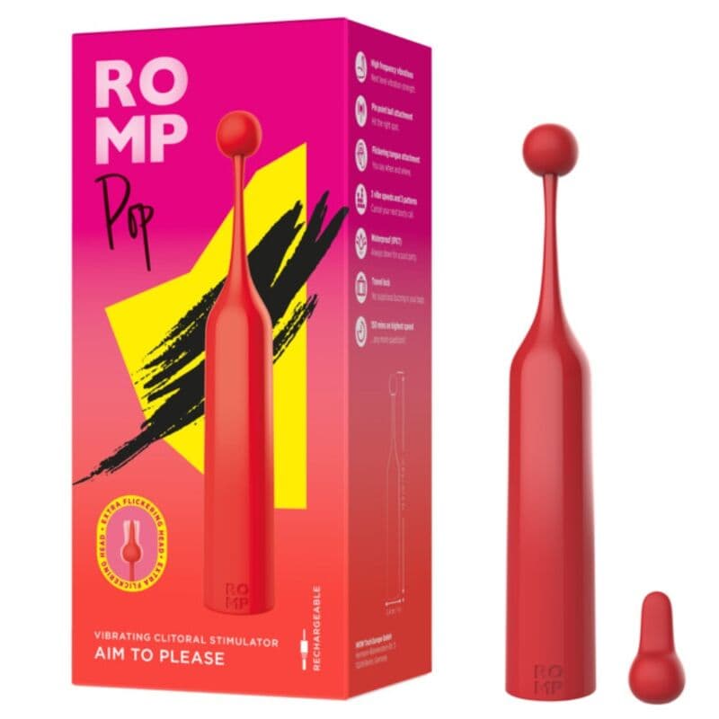 ROMP - POP HIGH FREQUENCY CLITORAL STIMULATOR RED thumb 7