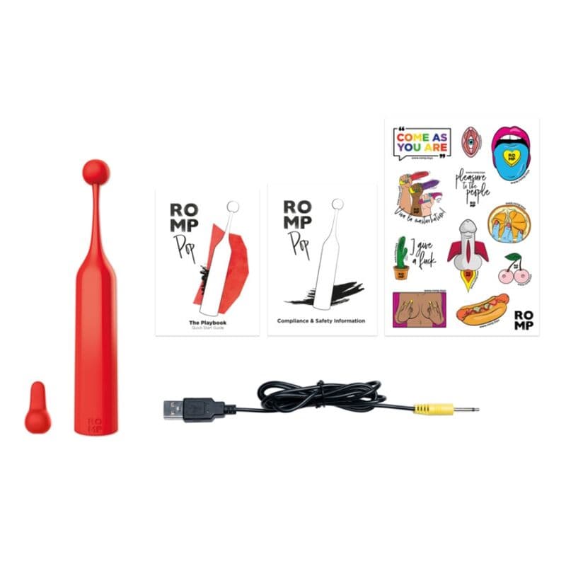ROMP - POP HIGH FREQUENCY CLITORAL STIMULATOR RED thumb 12