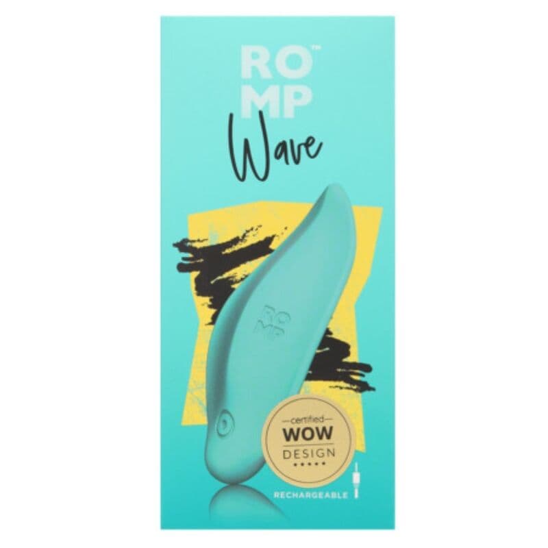 ROMP - WAVE VIBRATOR CLITORAL STIMULATOR ERGONOMIC SHAPE AQUA GREEN thumb 8