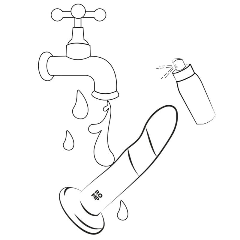 ROMP - DIZI SILICONE DILDO WITH SUCTION CUP TRICOLOR 18 CM thumb 6