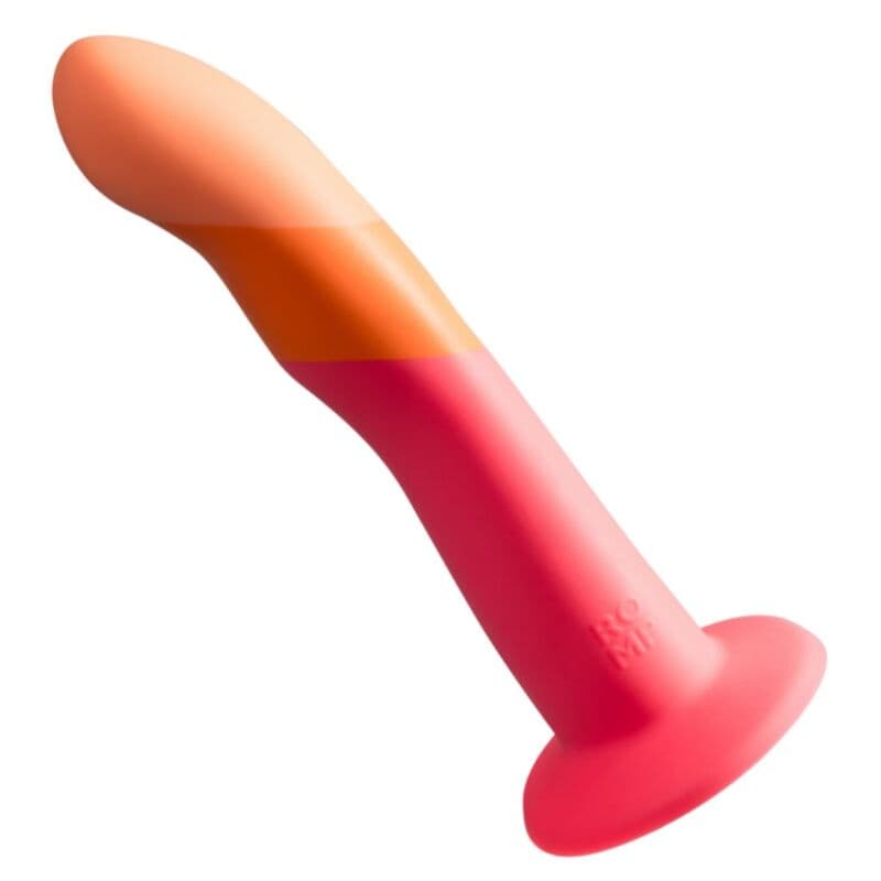 ROMP - DIZI SILICONE DILDO WITH SUCTION CUP TRICOLOR 18 CM thumb 2