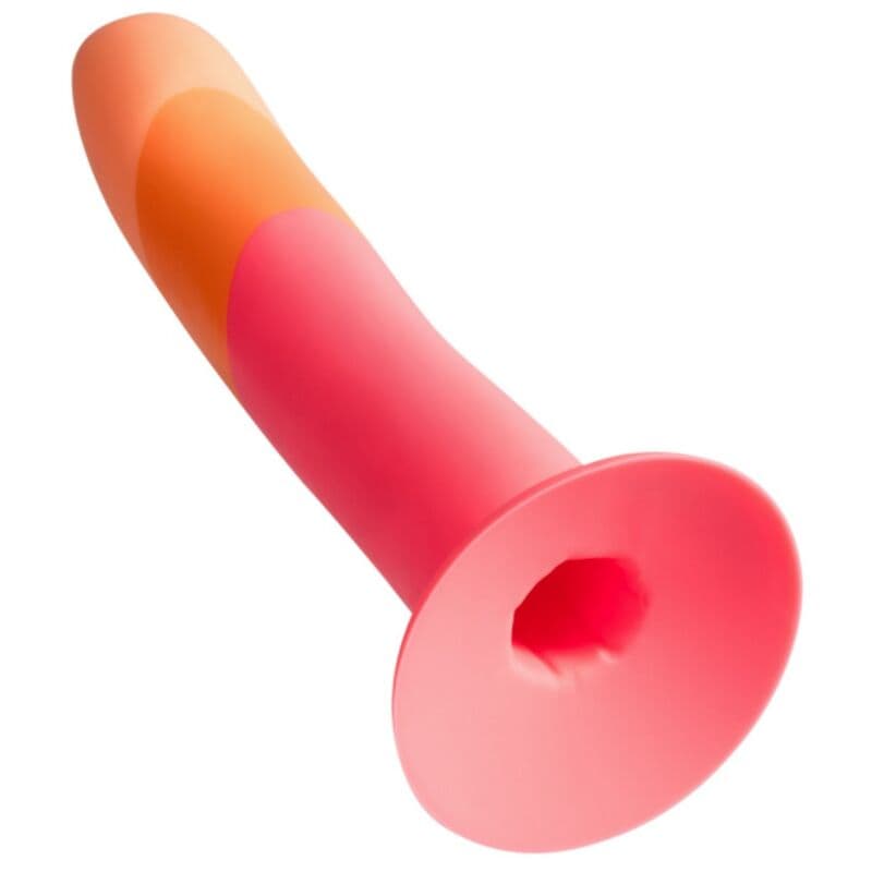 ROMP - DIZI SILICONE DILDO WITH SUCTION CUP TRICOLOR 18 CM thumb 3