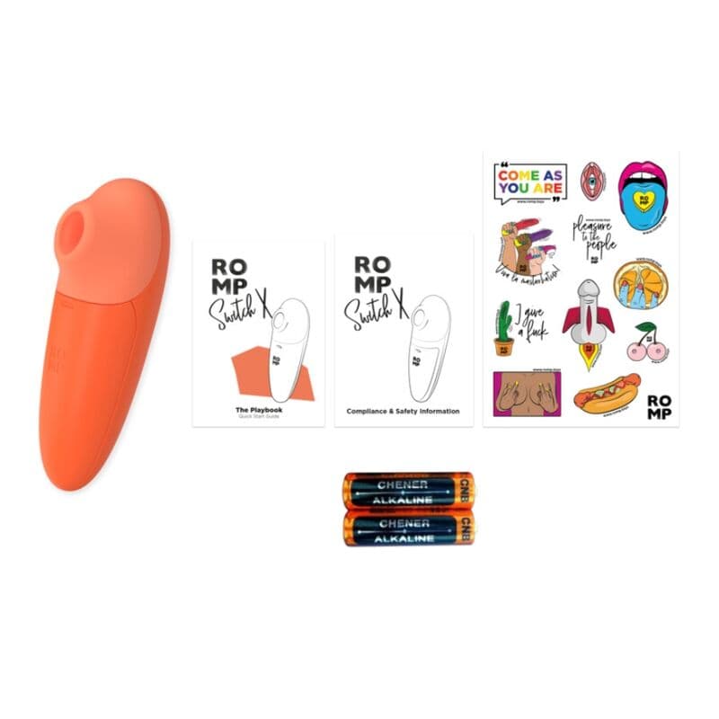 ROMP - SWITCH X CLITORAL STIMULATOR 6 LEVELS ORANGE thumb 12