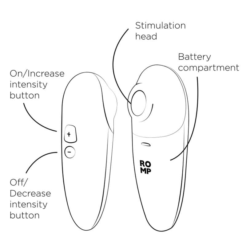 ROMP - SWITCH X CLITORAL STIMULATOR 6 LEVELS ORANGE thumb 9