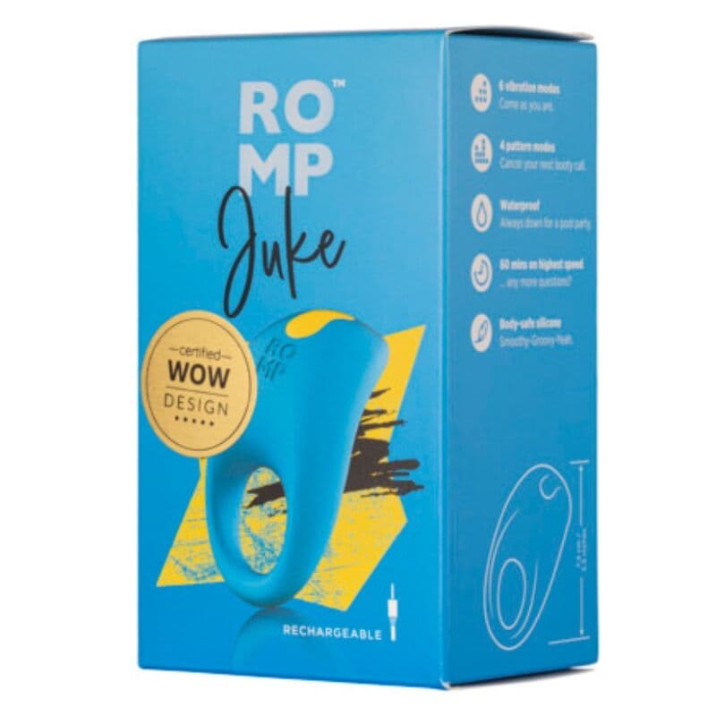 ROMP - JUKE SILICONE PENIS RING WITH CLITORAL STIMULATION VIBRATOR thumb 11
