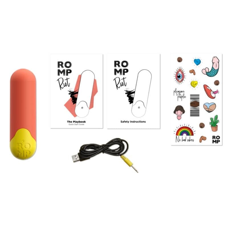 ROMP - RIOT MULTIFUNCTION VIBRATING BULLET ORANGE + YELLOW thumb 11