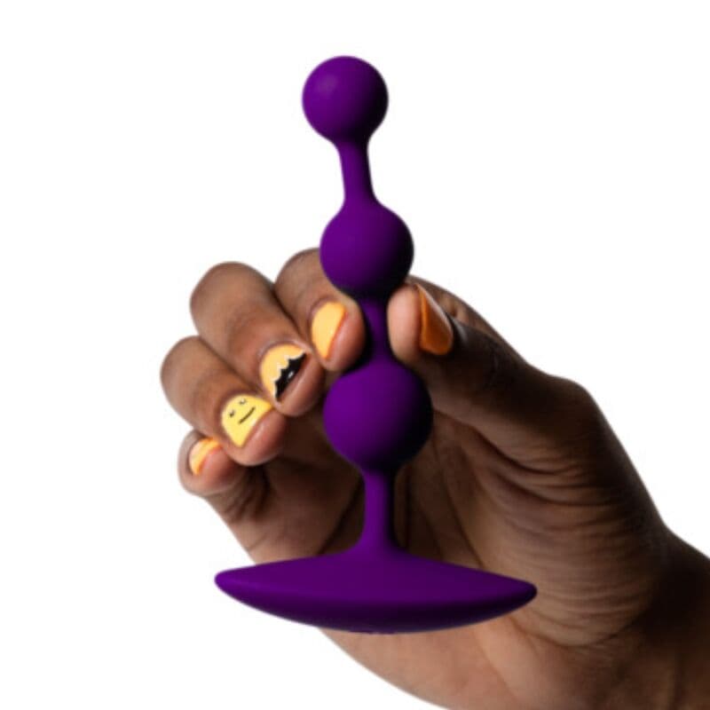 ROMP - AMP PURPLE FLEXIBLE SILICONE ANAL BEADS 12.5 CM PURPLE thumb 4