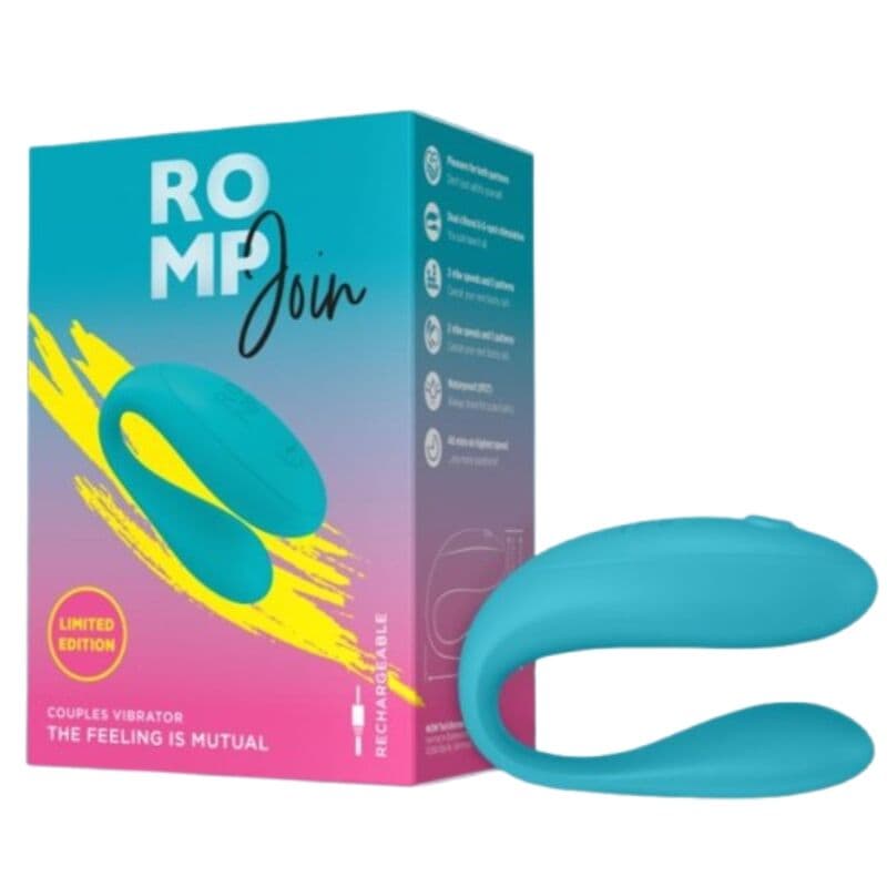 ROMP - JOIN TURQUOISE COUPLES VIBRATOR thumb 5