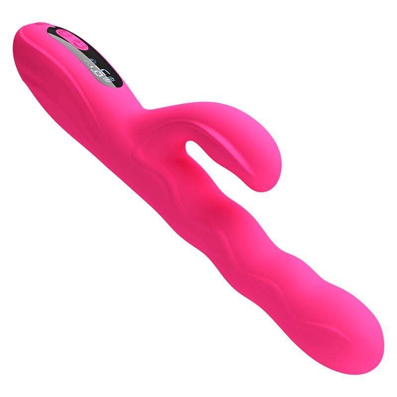 PRETTY LOVE - WINTERS MULTIFUNCTION RABBIT VIBRATOR WITH LED DISPLAY PINK thumb 3