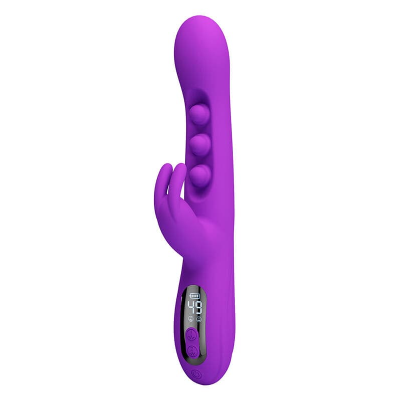 PRETTY LOVE - SABIEN RABBIT VIBRATOR WITH TAPPING STIMULATION AND PURPLE LED thumb 6