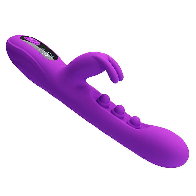 PRETTY LOVE - SABIEN RABBIT VIBRATOR WITH TAPPING STIMULATION AND PURPLE LED thumb 3