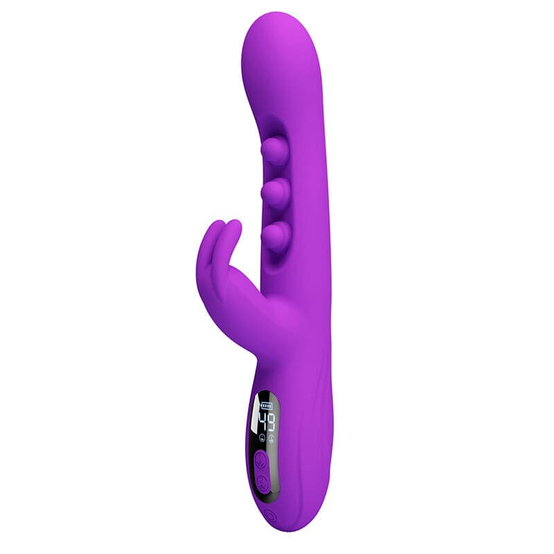 PRETTY LOVE - SABIEN RABBIT VIBRATOR WITH TAPPING STIMULATION AND PURPLE LED thumb 5