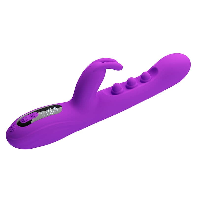PRETTY LOVE - SABIEN RABBIT VIBRATOR WITH TAPPING STIMULATION AND PURPLE LED thumb 2