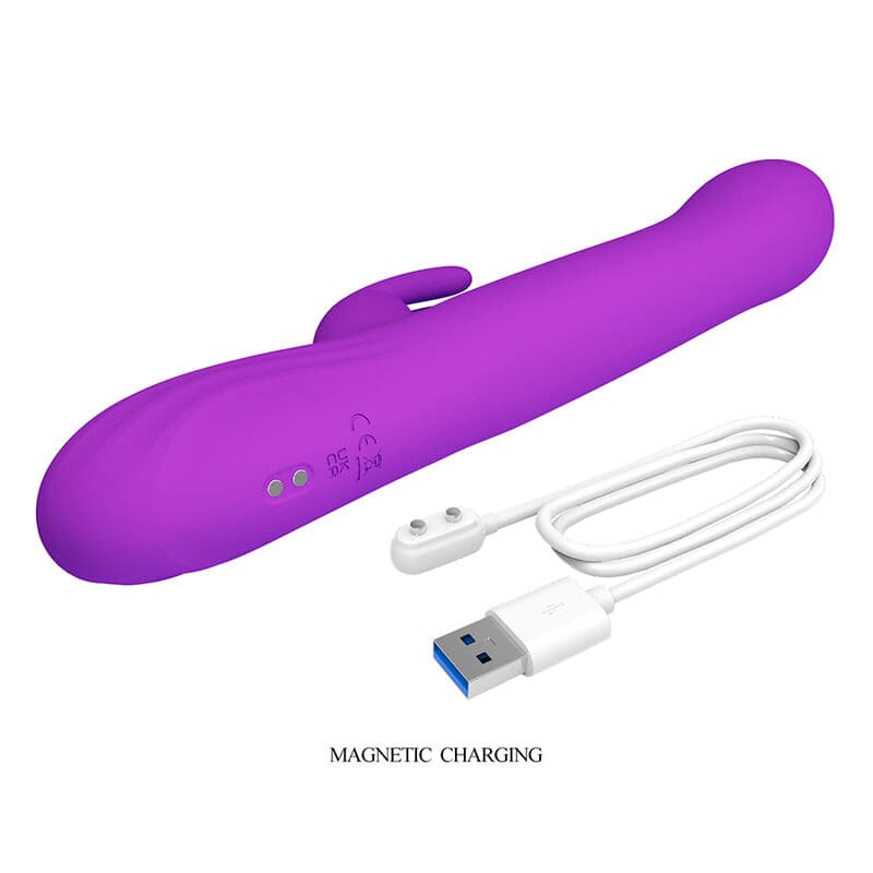 PRETTY LOVE - SABIEN RABBIT VIBRATOR WITH TAPPING STIMULATION AND PURPLE LED thumb 10