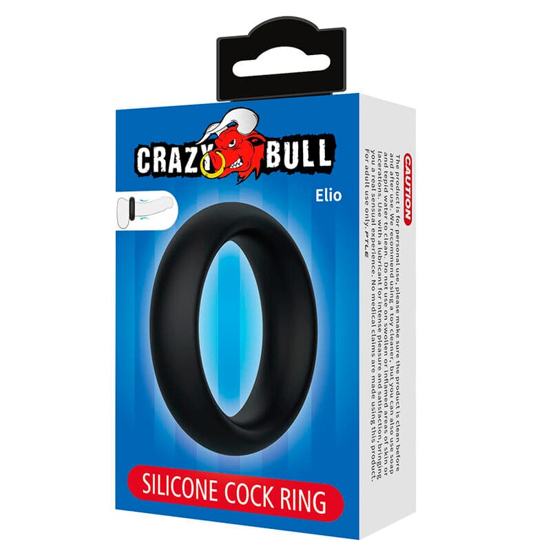 CRAZY BULL - ELIO SILICONE COCK RING BLACK thumb 7
