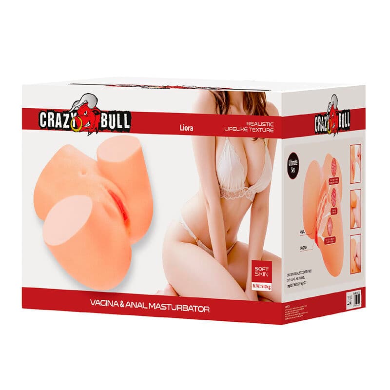CRAZY BULL - LIORA XXL DOUBLE VAGINAL AND ANAL VIBRATING MASTURBATOR thumb 8