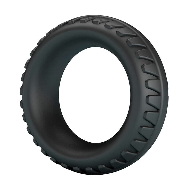 CRAZY BULL - MERRITT TEXTURED SILICONE COCK RING BLACK thumb 2