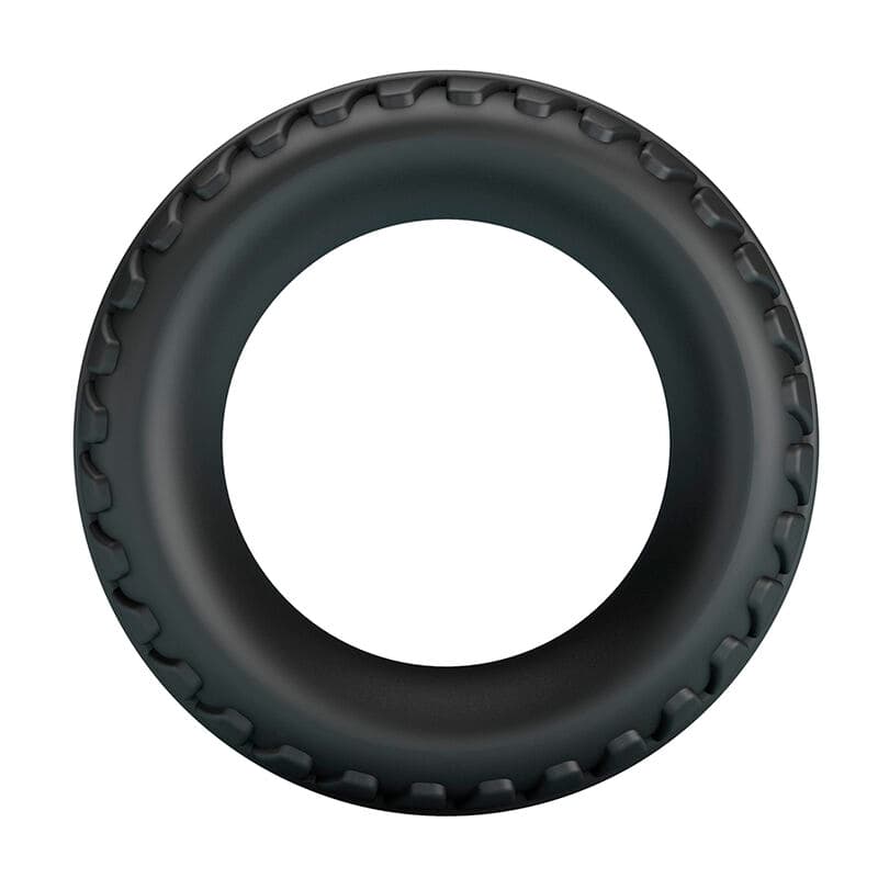 CRAZY BULL - MERRITT TEXTURED SILICONE COCK RING BLACK thumb 3