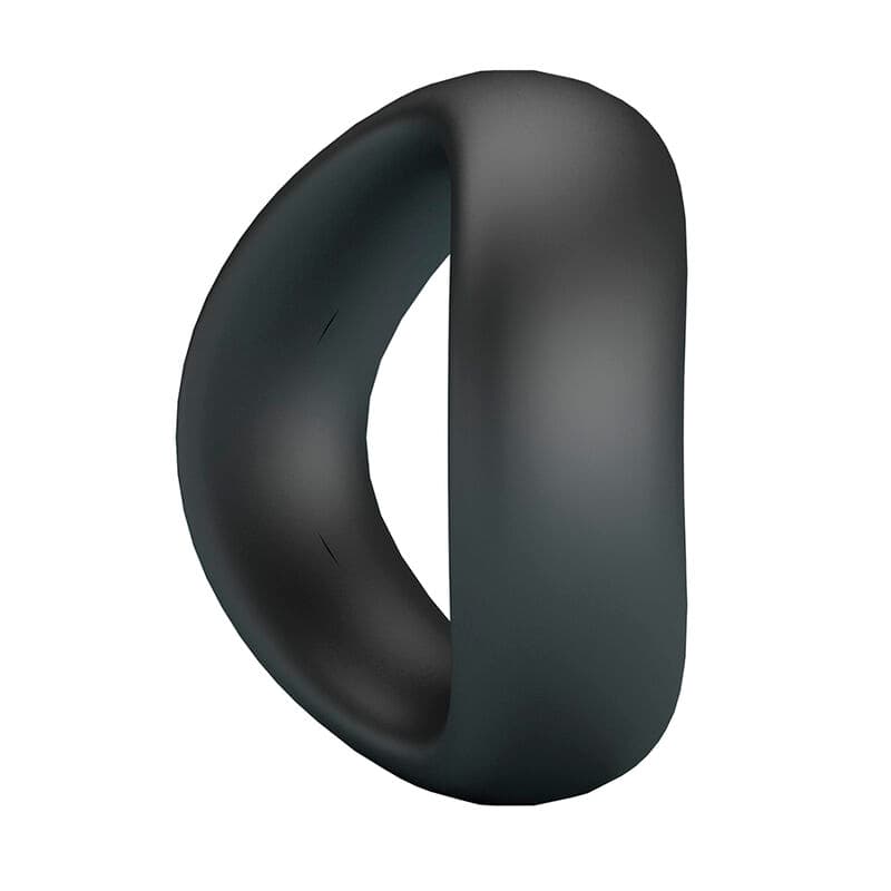 CRAZY BULL - VALEN ERGONOMIC SILICONE COCK RING BLACK thumb 4