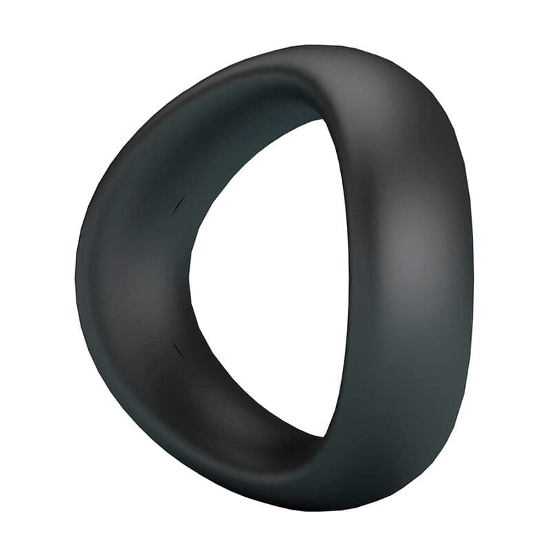 CRAZY BULL - VALEN ERGONOMIC SILICONE COCK RING BLACK thumb 5
