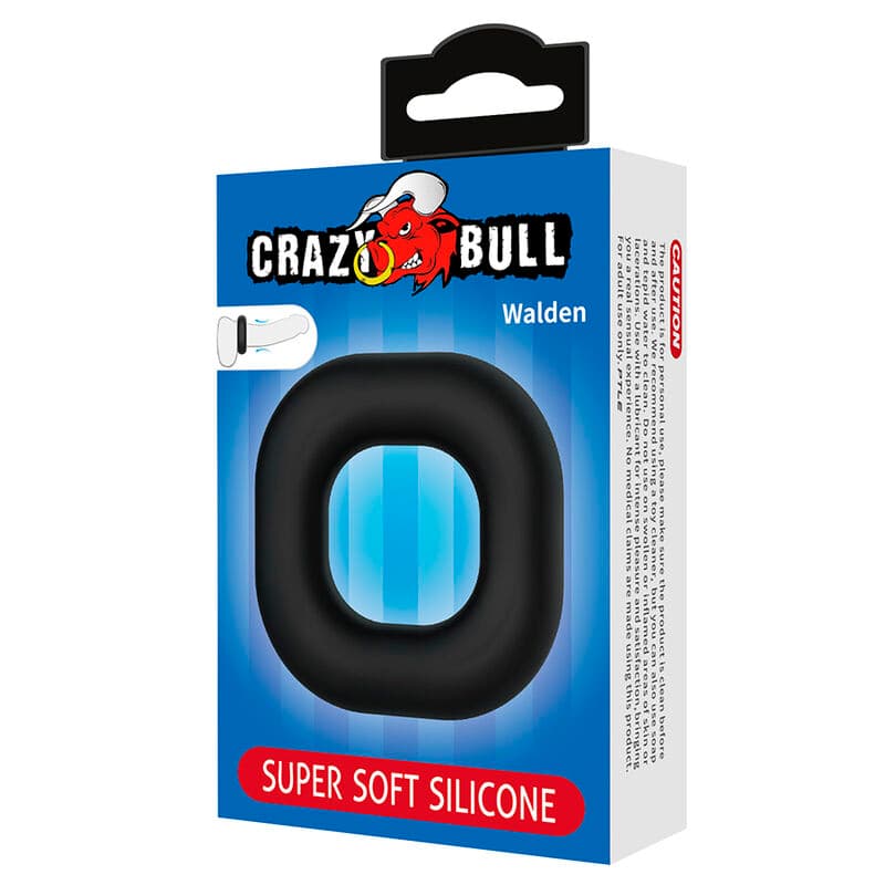 CRAZY BULL - WALDEN SUPER SOFT SILICONE COCK RING BLACK thumb 6