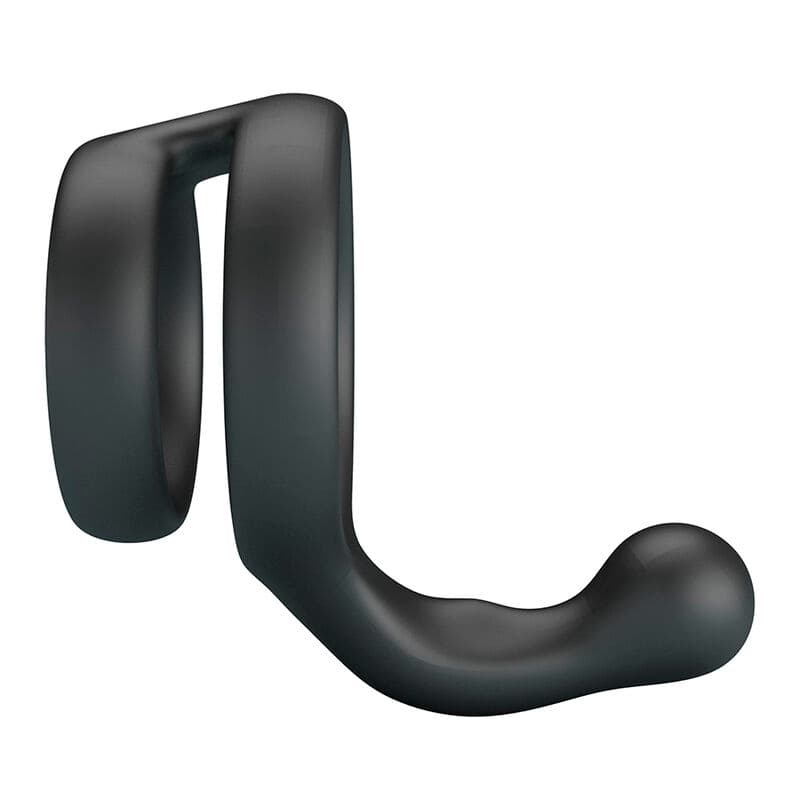 CRAZY BULL - YANCY DOUBLE COCK AND BALL RING BLACK thumb 4