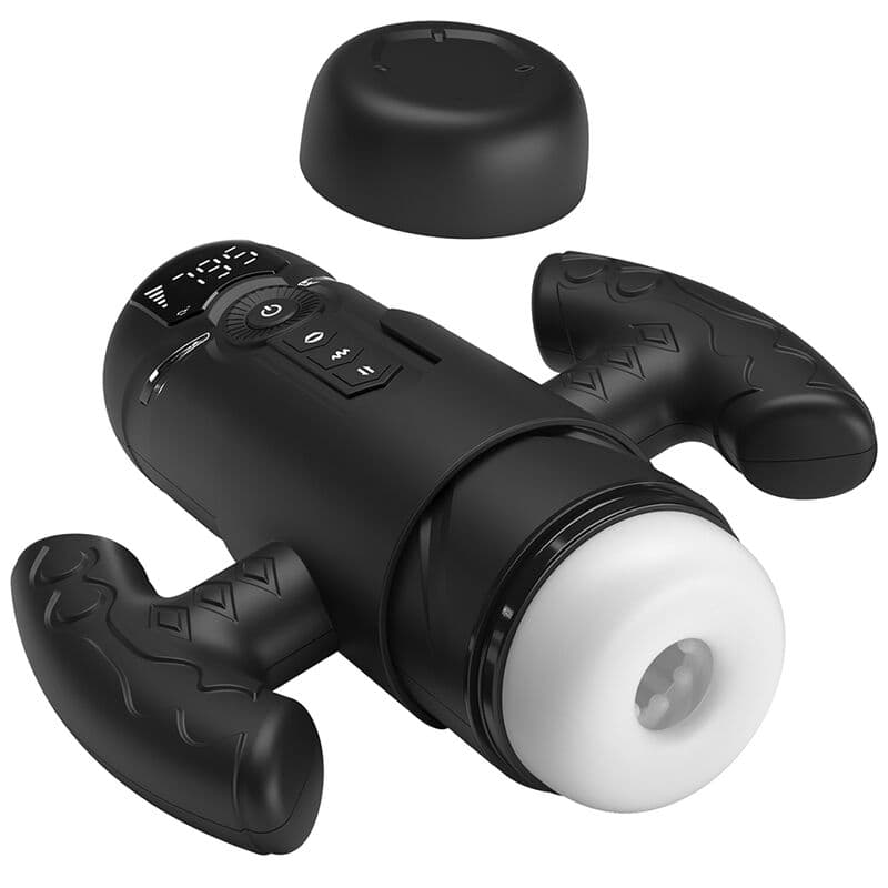 PRETTY LOVE - AETOLA MULTIFUNCTION AUTOMATIC MASTURBATOR WITH HANDLE BLACK thumb 4