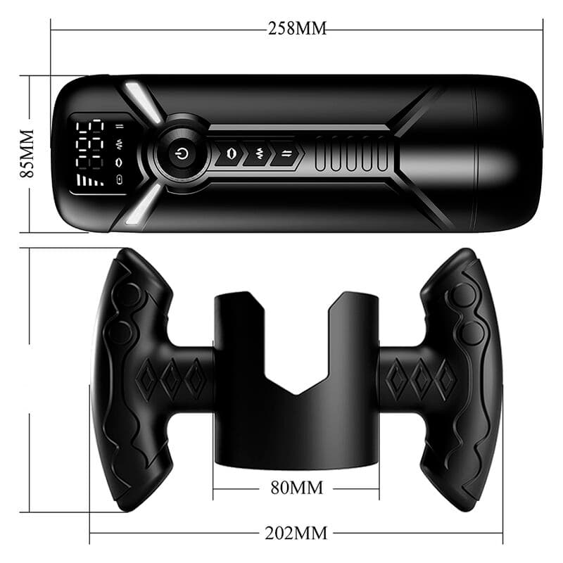 PRETTY LOVE - AETOLA MULTIFUNCTION AUTOMATIC MASTURBATOR WITH HANDLE BLACK thumb 5