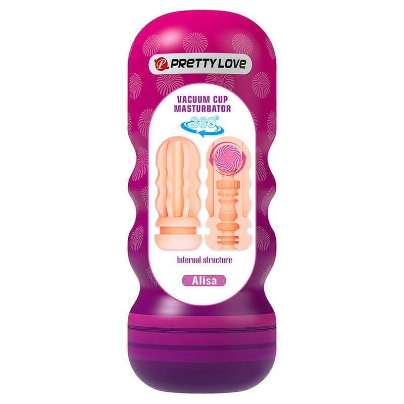 PRETTY LOVE - VAGINAL SMOOTHING MASTURBATOR WITH SUCTION CUP AND INTERNAL TEXTURES thumb 7