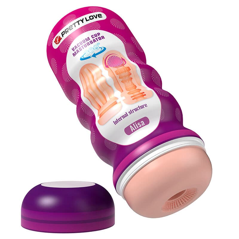 PRETTY LOVE - VAGINAL SMOOTHING MASTURBATOR WITH SUCTION CUP AND INTERNAL TEXTURES thumb 2
