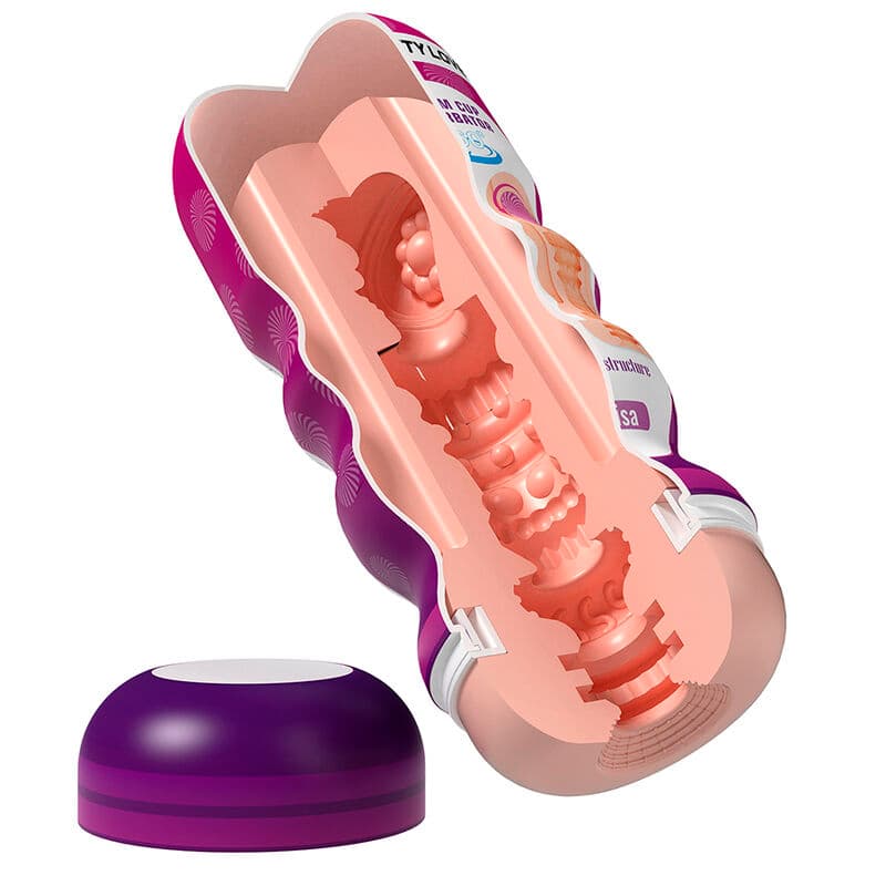 PRETTY LOVE - VAGINAL SMOOTHING MASTURBATOR WITH SUCTION CUP AND INTERNAL TEXTURES thumb 5