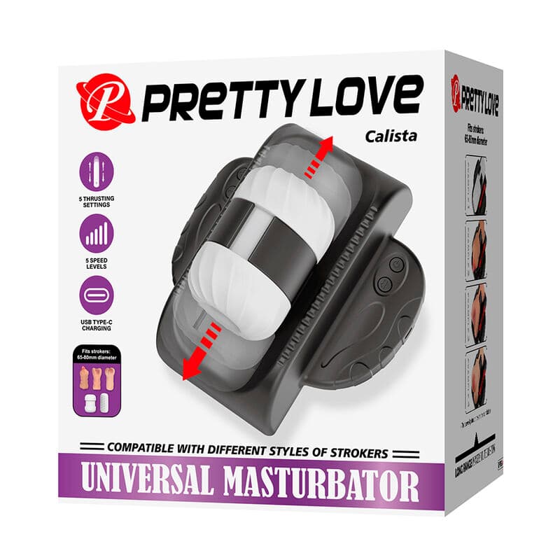 PRETTY LOVE - CALISTA UNIVERSAL AUTOMATIC MASTURBATOR BLACK thumb 11
