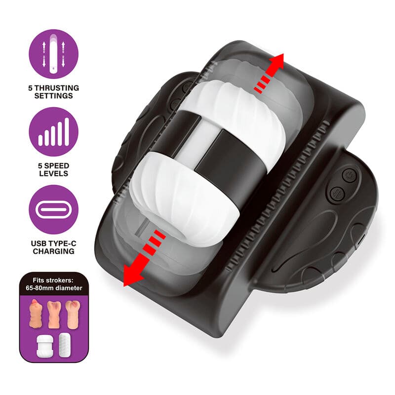 PRETTY LOVE - CALISTA UNIVERSAL AUTOMATIC MASTURBATOR BLACK thumb 10