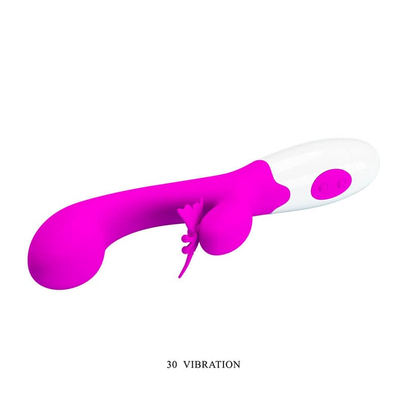 PRETTY LOVE - BUTTERFLY KISS 30 FUNCTION RABBIT VIBRATOR PURPLE thumb 6
