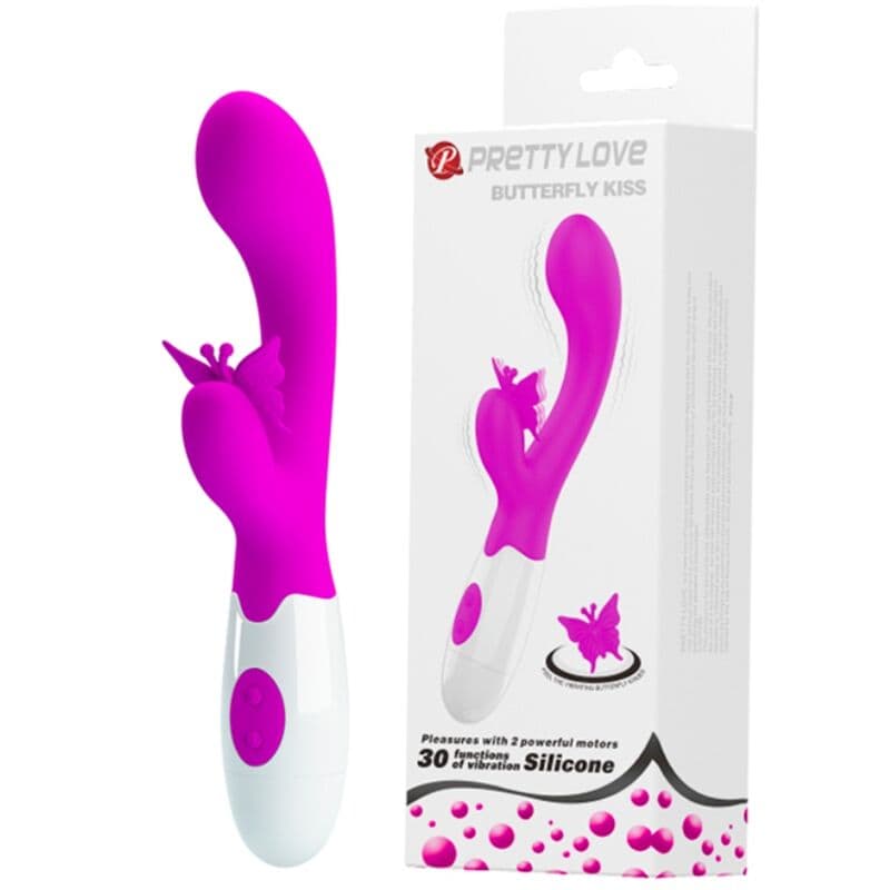 PRETTY LOVE - BUTTERFLY KISS 30 FUNCTION RABBIT VIBRATOR PURPLE thumb 2
