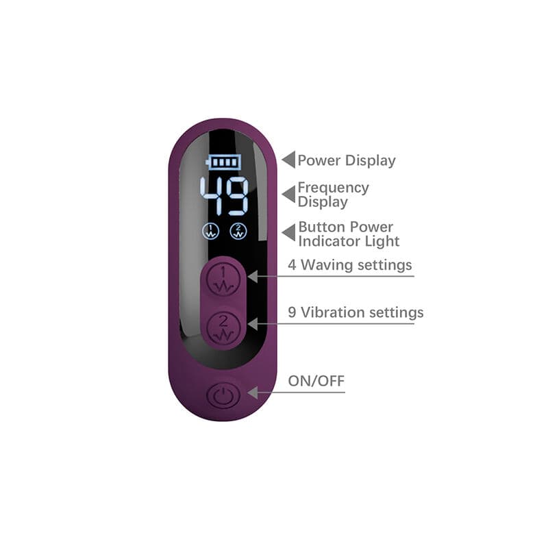 PRETTY LOVE - DEE MULTIFUNCTION RABBIT VIBRATOR OSCILLATING AND PERCUSSION PURPLE thumb 9