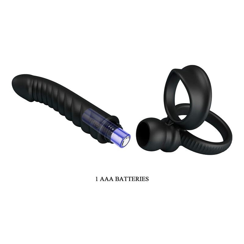 PRETTY LOVE - MERRITT ANAL VIBRATOR WITH RING AND VIBRATION BLACK thumb 8