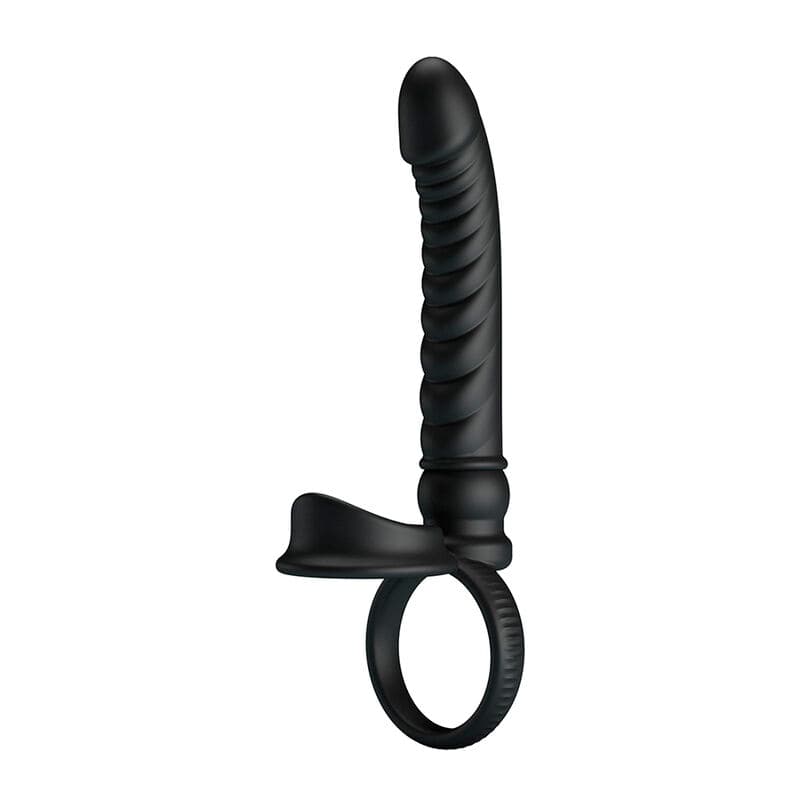PRETTY LOVE - MERRITT ANAL VIBRATOR WITH RING AND VIBRATION BLACK thumb 3