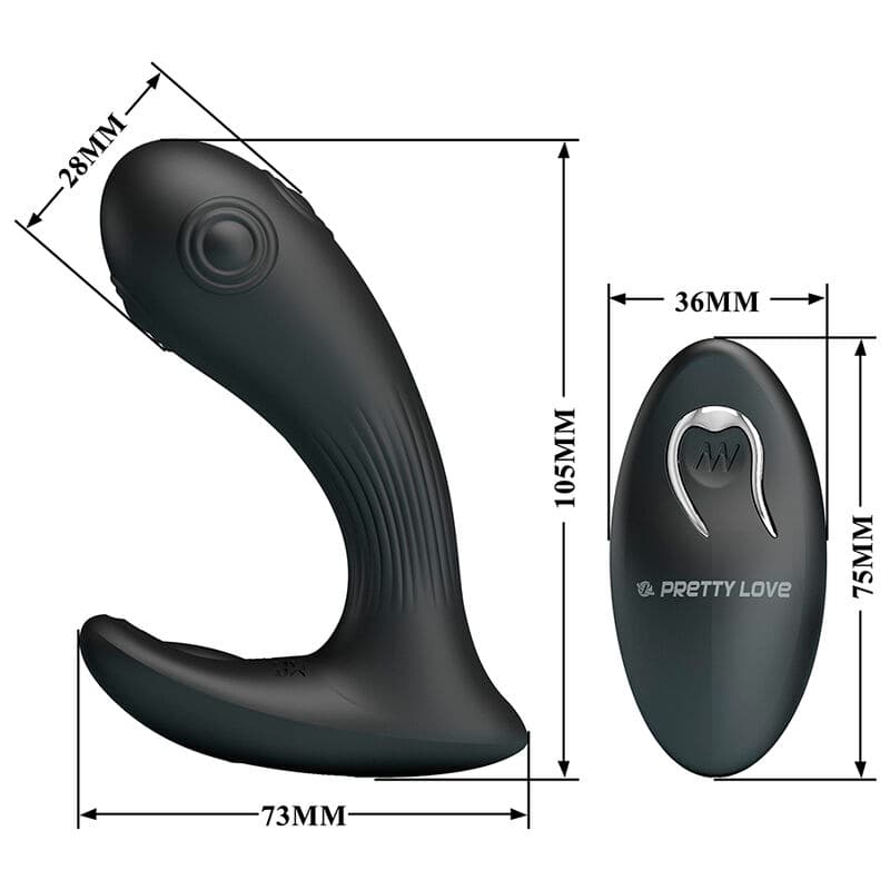 PRETTY LOVE - MIRABELLE PROSTATE VIBRATOR WITH REMOTE CONTROL thumb 6