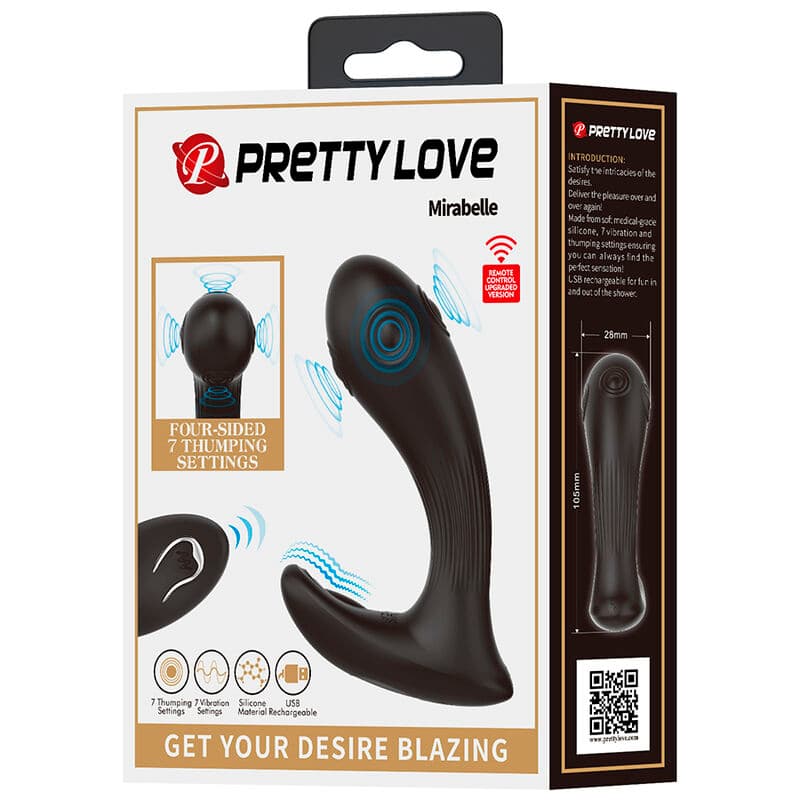PRETTY LOVE - MIRABELLE PROSTATE VIBRATOR WITH REMOTE CONTROL thumb 9