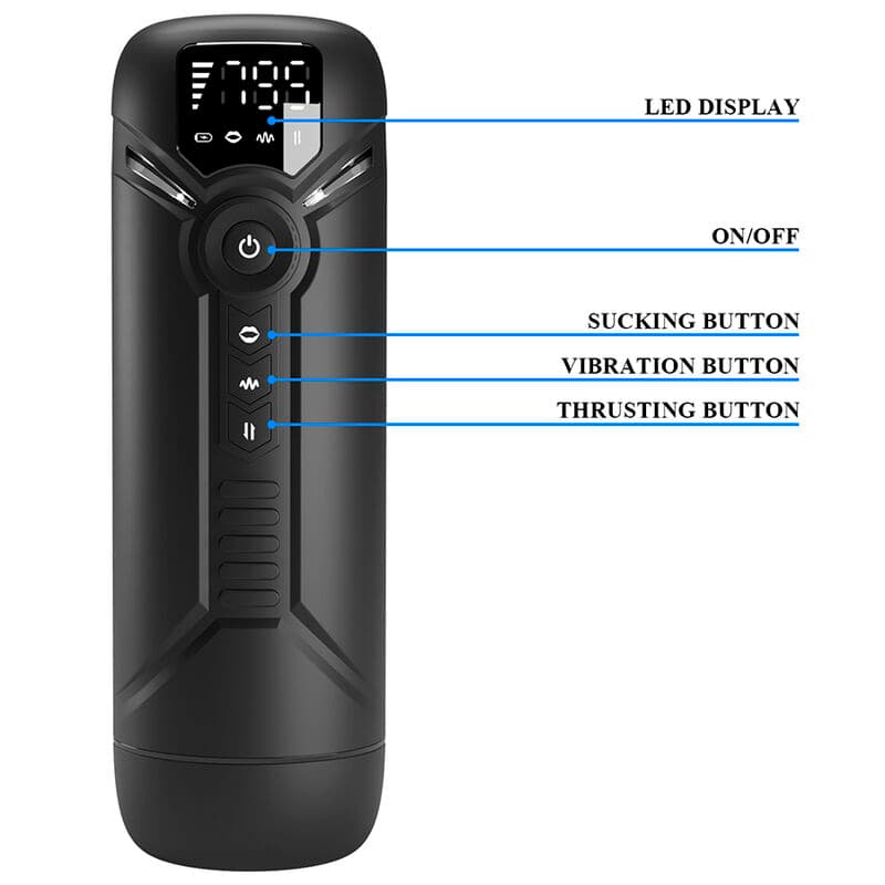 PRETTY LOVE - AETOLA MULTIFUNCTION AUTOMATIC MASTURBATOR BLACK thumb 8