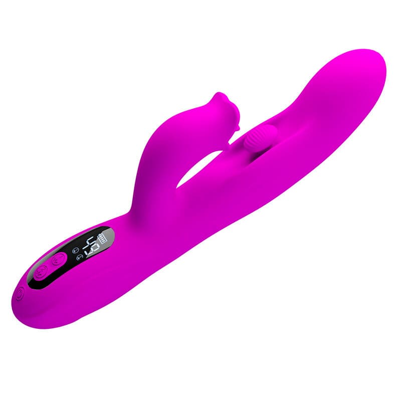 PRETTY LOVE - YALANDA RABBIT OSCILLATING VIBRATOR WITH LED DISPLAY PURPLE thumb 5