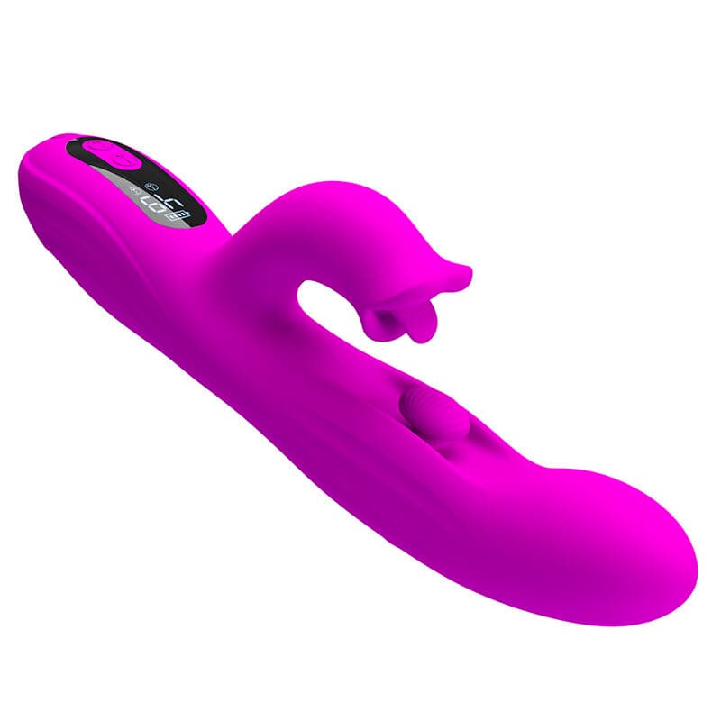 PRETTY LOVE - YALANDA RABBIT OSCILLATING VIBRATOR WITH LED DISPLAY PURPLE thumb 6