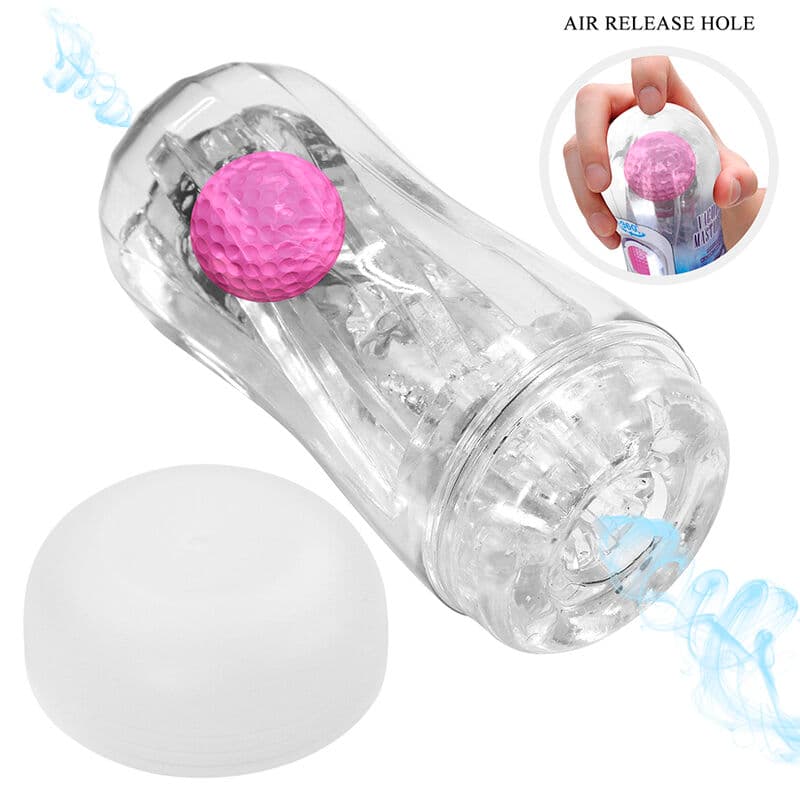 PRETTY LOVE - 360º TEXTURED MASTURBATION CUP CLEAR thumb 6