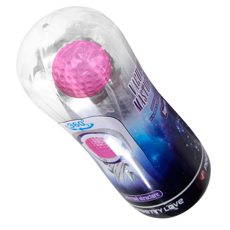 PRETTY LOVE - 360º TEXTURED MASTURBATION CUP CLEAR thumb 2