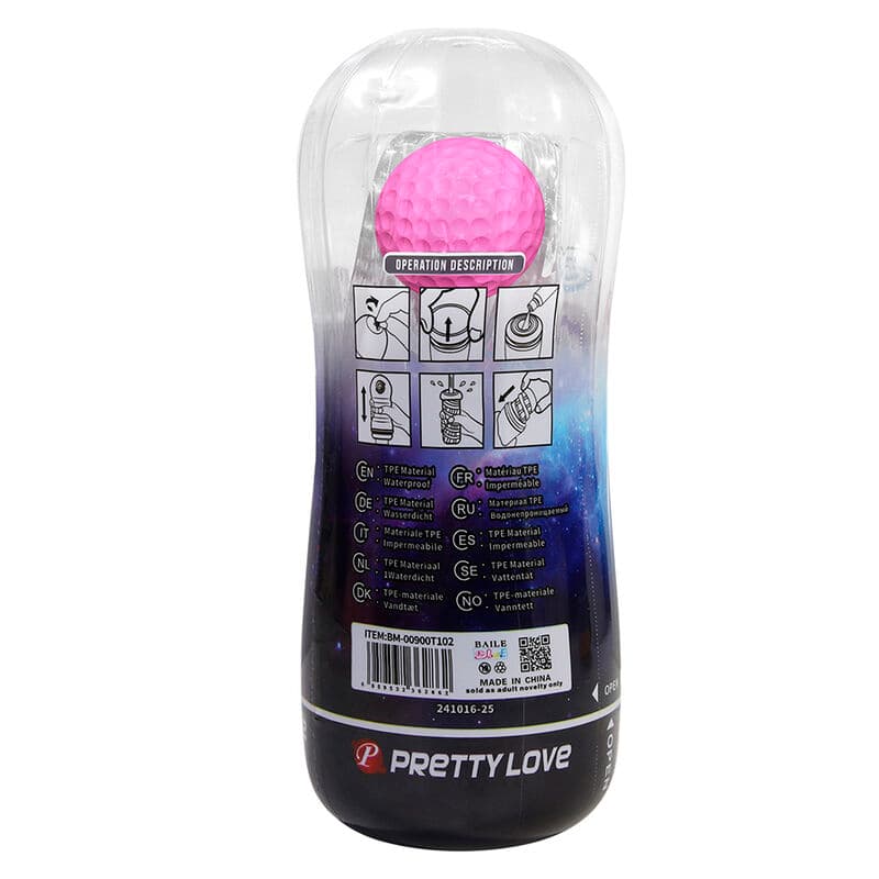 PRETTY LOVE - 360º TEXTURED MASTURBATION CUP CLEAR thumb 4