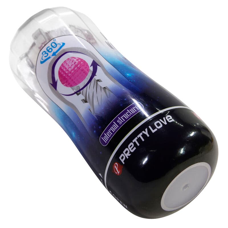 PRETTY LOVE - 360º TEXTURED MASTURBATION CUP CLEAR thumb 3