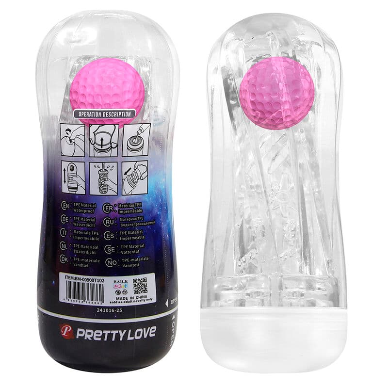 PRETTY LOVE - 360º TEXTURED MASTURBATION CUP CLEAR thumb 9