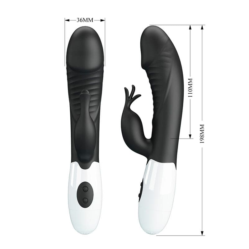 PRETTY LOVE - RASMUSSEN 30 FUNCTION RABBIT VIBRATOR BLACK thumb 8